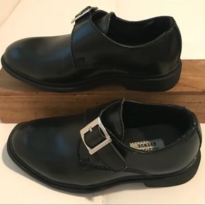 Madison Avenue Boys Black Dress Slip On Shoe 8.5M